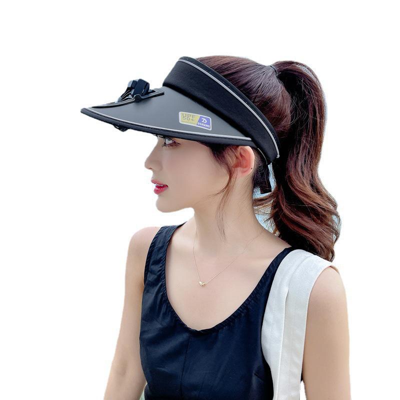 UV Protection Wide Brim Hat with Rechargeable Fan