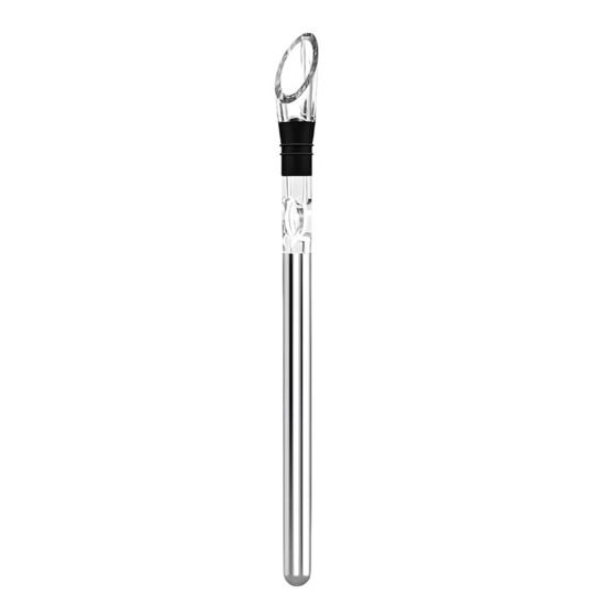 Wine Cooling Stick Wine Chiller with Aerator Spout Stainless Steel Iceless Wine Bottle Cooler Stick for Enhanced Aroma Flavor