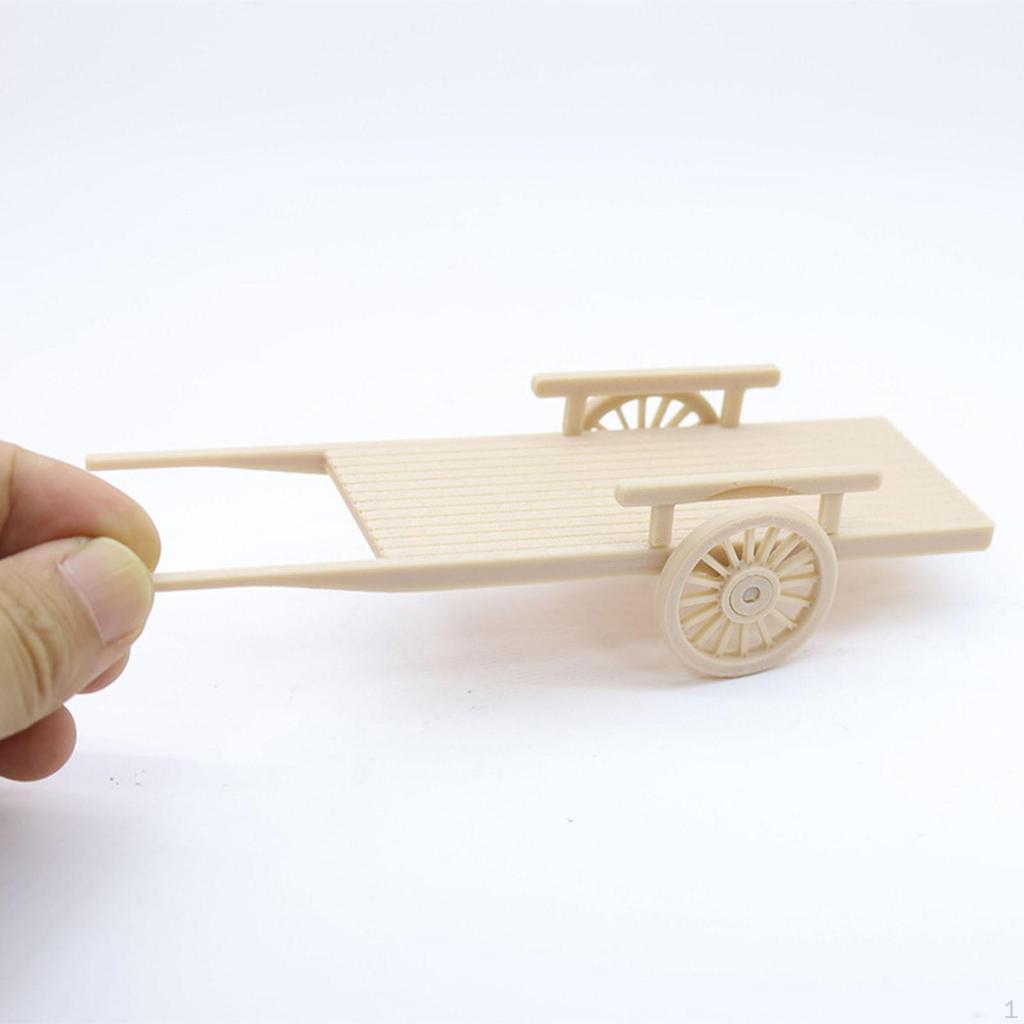 1/12 Miniature Farm Cart Dollhouse Decoration Accessories for Kids Life Scene Doll House Supplies
