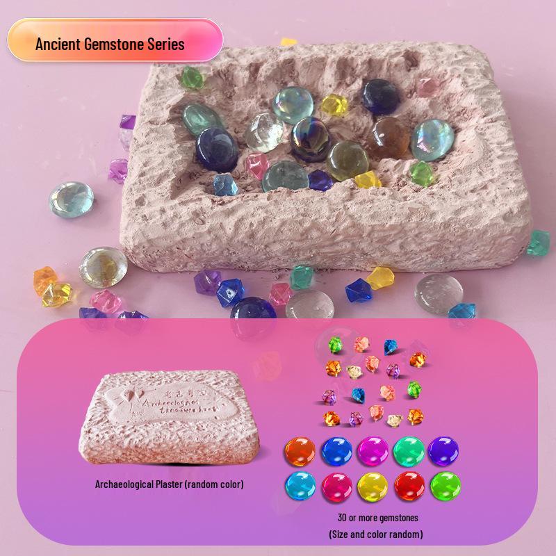 Kids Archaeology Adventure Toy: Seven-Color Gem Treasure Hunt Blind Box