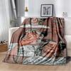 Fashion Billie Eilish Singer Star Flannel Blanket Soft Warm Throw Blanket for Bedroom Living Room Bed Travel Camping Picnic Gift