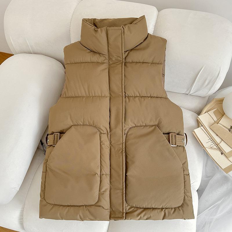 Bread clothes cotton clothes cotton clothes women's loose cotton vest sleeveless vest short jacket new