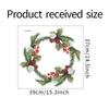 Christmas Wreath Sticker Glass Window Wall Decoration Wall Sticker Self-adhesive