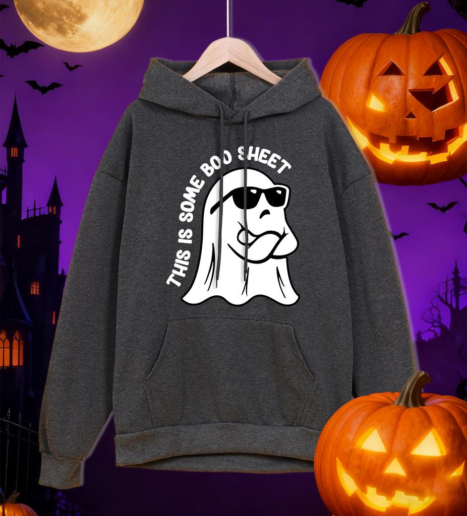 This Is Some Boo Sheet Printing Man Hoodies Soft All-Match Hoody Loose Autumn Sportswear Fleece Comfortable Mens Pullover