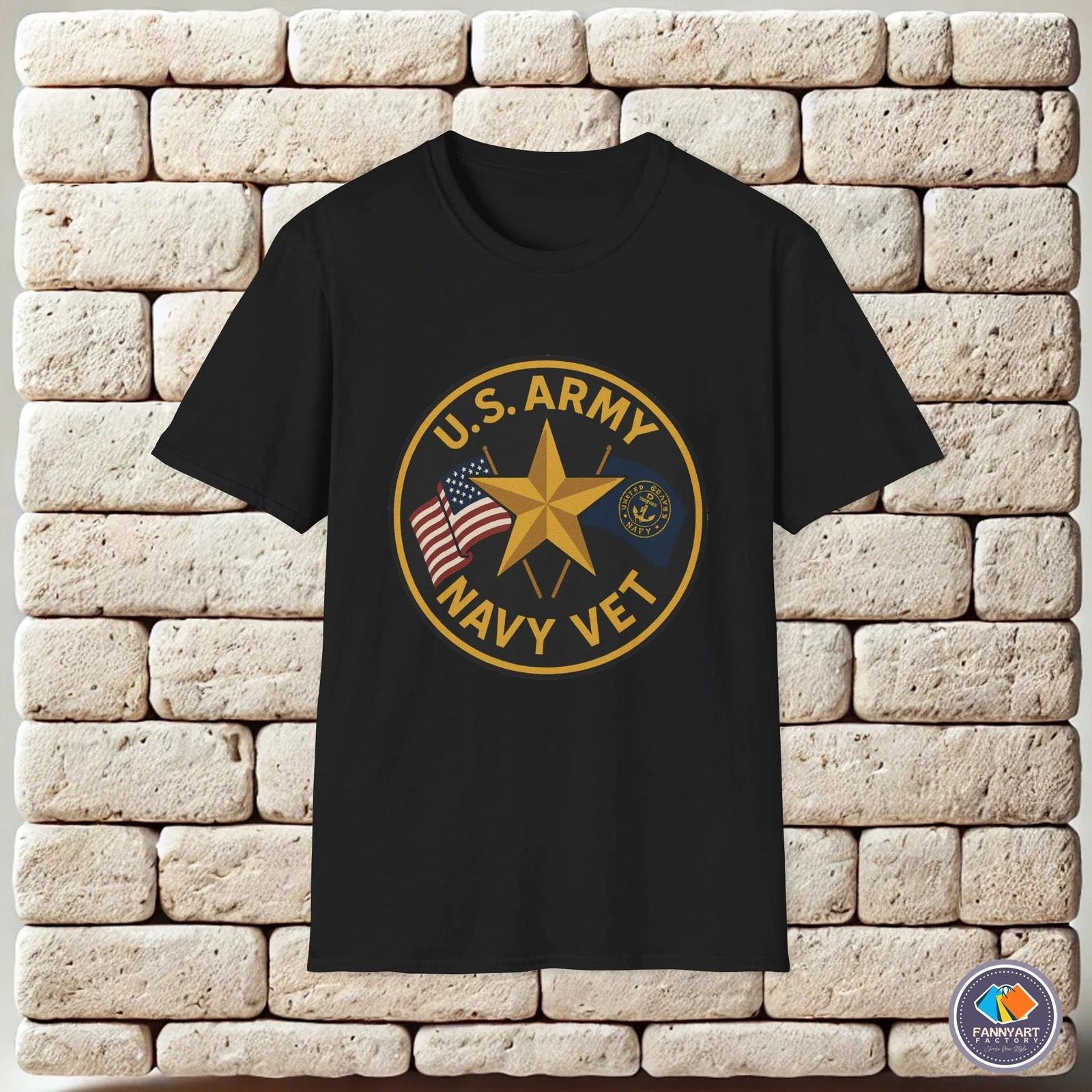 U.S. Army Navy Vet Logo Unisex T-Shirt M