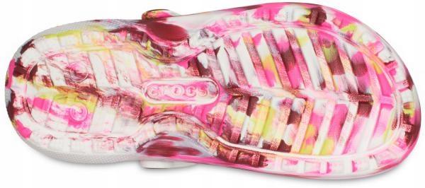 Crocs Classic Lined Marmorierter Clog K 207773 |C12/EU 29-30| Elektrisches Pink/Multi