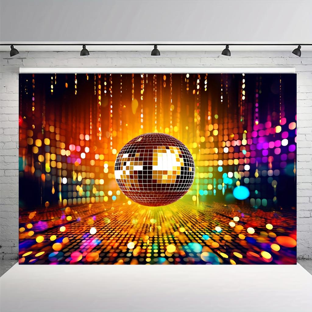 Retro Disco Party Hintergrund, lass uns verrückt leuchten Geburtstag Hintergrund Nacht, Banner Dekoration