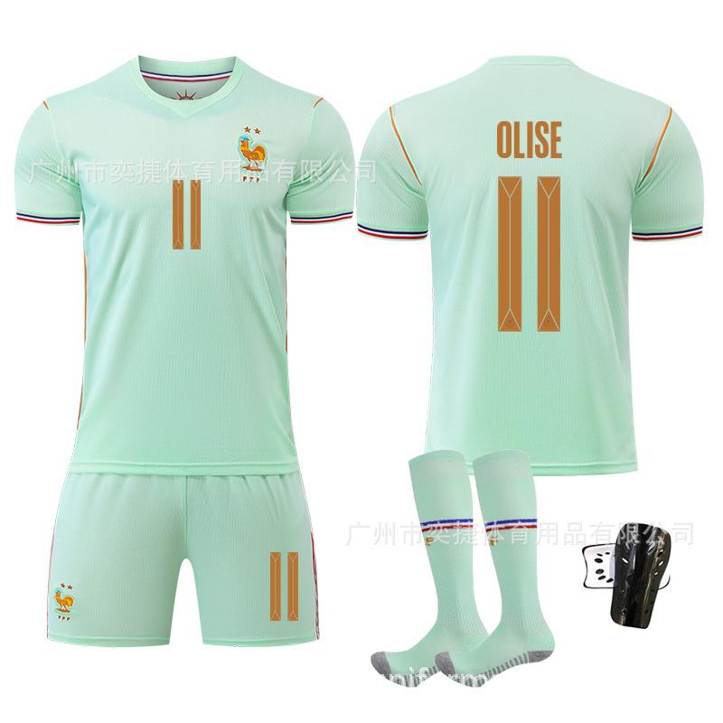 A2627 US, Canada and Mexico World Cup France Away No. 10 Mbappe Football Jersey 7 Dembele 11 Olise Jersey