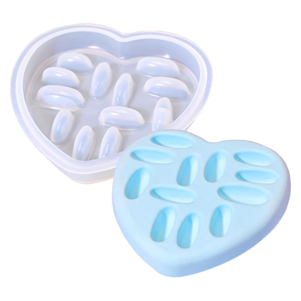 DIY Silicone Mold for Round and Heart-Shaped Jewelry Storage Trays - Crystal Epoxy Ring Organizer