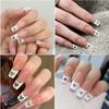 Square False Nails Tips 504 Pcs Acrylic Press on Nails Clear Artificial False Nail Heart Fake Nails for Nail Extension