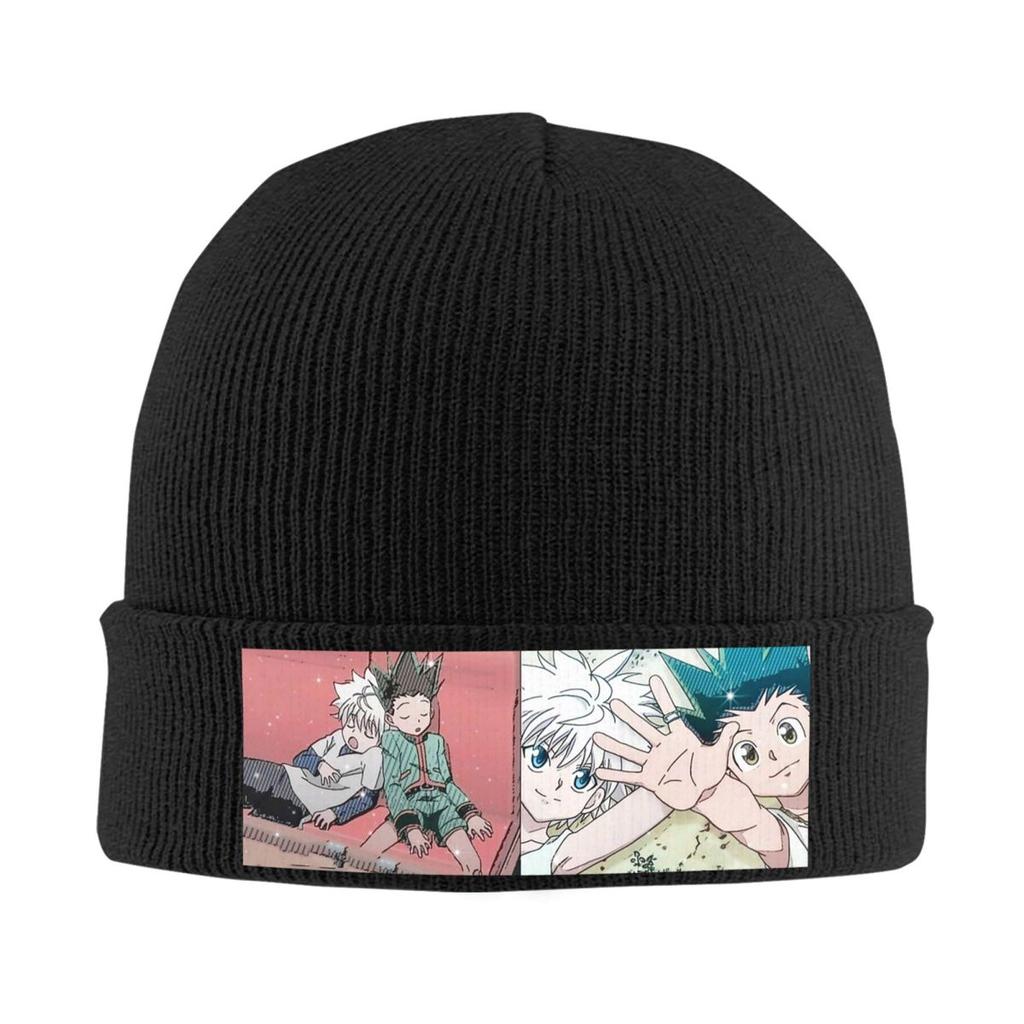 Gon And Killua HXH Hunter X Hunter Warm Knitted Cap Hip Hop Bonnet Hat Autumn Winter Outdoor Beanies Hats for Unisex Womenx Adult