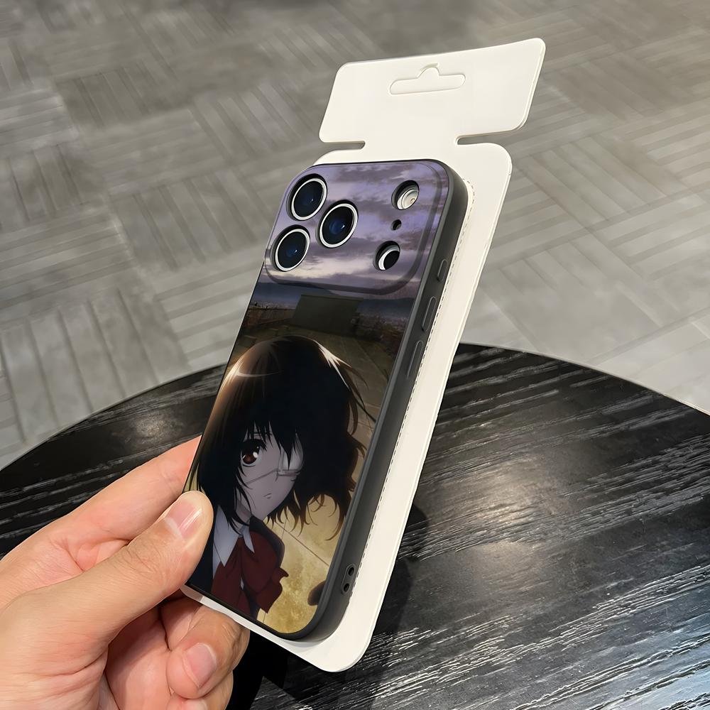 A-Another Horror Anime Phone Case For IPhone 17 Air 16 E Pro Max 15 14 13 Mini 12 Pro 11 Max Plus Black Soft Shell