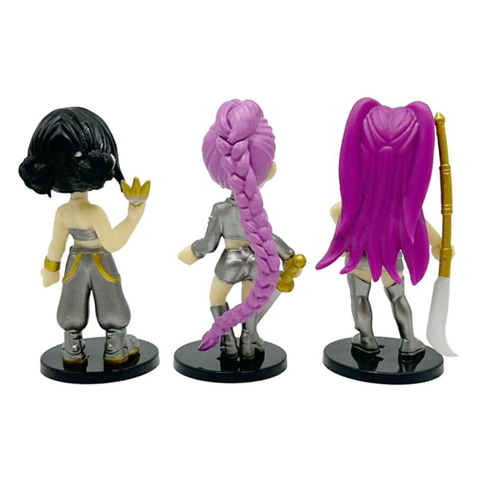 K-Pop Dämonenjäger 6 Stück Q Version Actionfigur PVC Spielzeug Derpys Rumi Mira Zoey Sussy Figur Puppe für Fans Geschenk Kindergeschenk