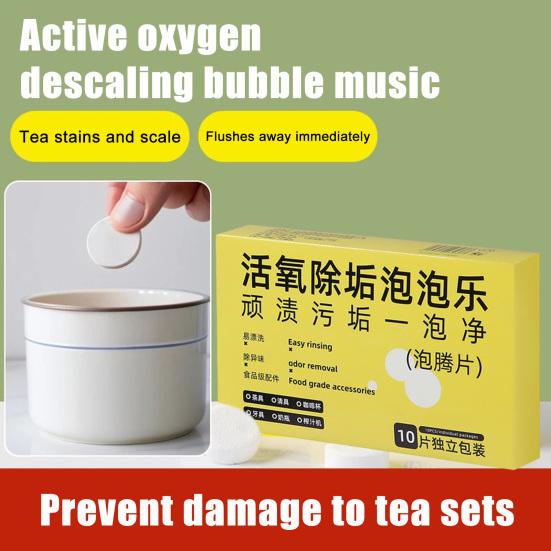 100Pcs Coffee Machine Descaler Cleaner Tablets Deep Cleaning Powerful Descaling Efficient Multi-cup System Descaling Tablets