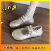 Beautiful with skirts, not tired, flat-soled soft-soled Mary Jane shoes for women's 2025 summer and autumn new ballet silver shoes