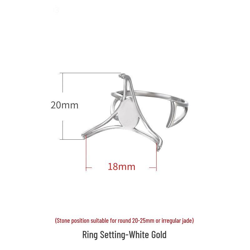 

Сделай сам Инкрустированный пчелиным воском держатель для кольца из жадеита - Модный унисекс аксессуар на указательный палец