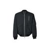 Vêtements rembourrés en tissu tissé style aviateur avec broderie alphabet Air Zion Flight pour hommes Veste noire DJ5868-010