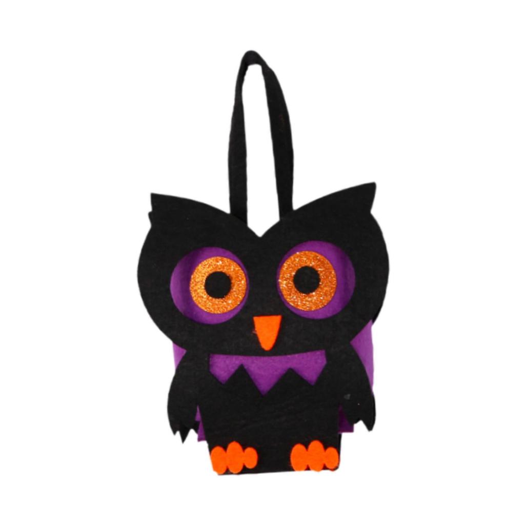 Halloween Candy Bag Halloween Decor Multifunctional Reusable Non Woven Tote Bag for Shelf Cabinet Entrance Living Room Bedroom