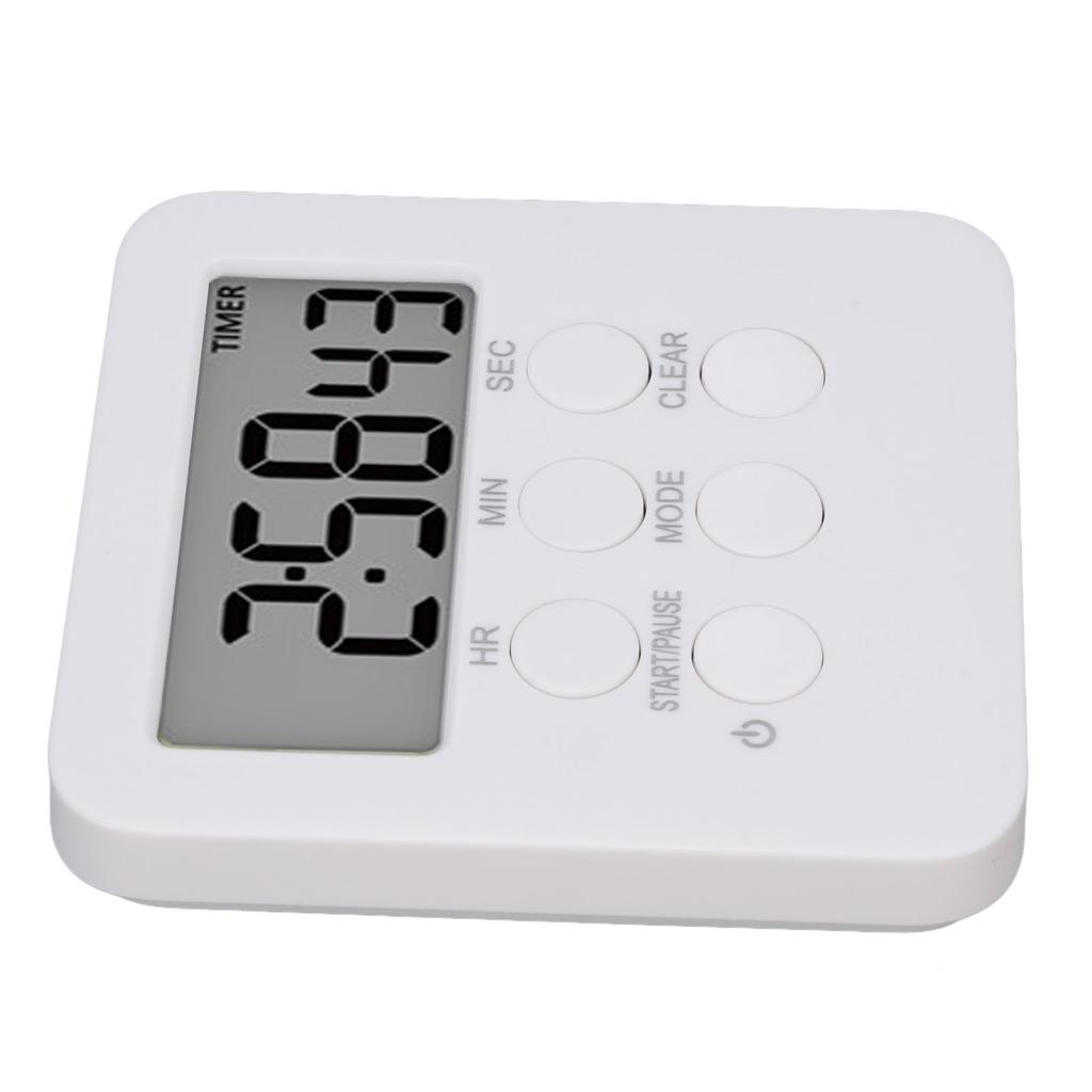 Digital Kitchen Timer 3 Sound Modes Countdown Countup Timer Time Management Tool with Memory Function for Classroom Cooking Fitness