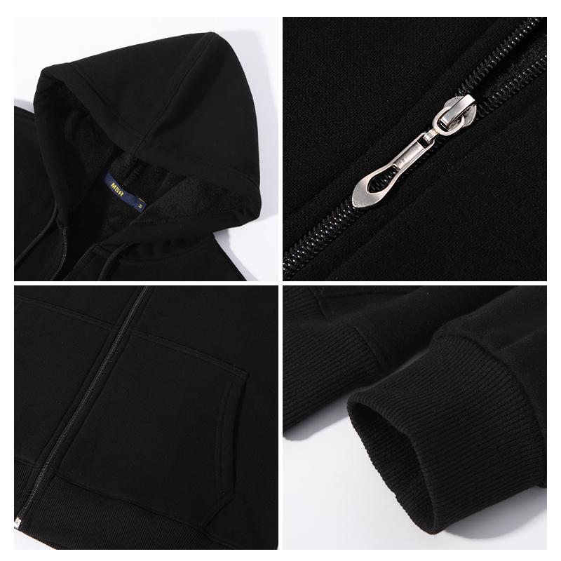 Autumn and Winter Plus Men's Casual Fashion Sports Zipper Hoodies