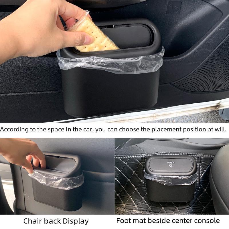 Multi-Function Car Seat Back Hanging Trash Can & Storage Box