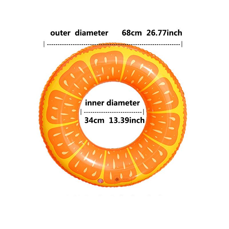 1 st frukt kiwi frukt tryckt uppblåsbar badring barn vuxen strand vattenlek leksak utrustning