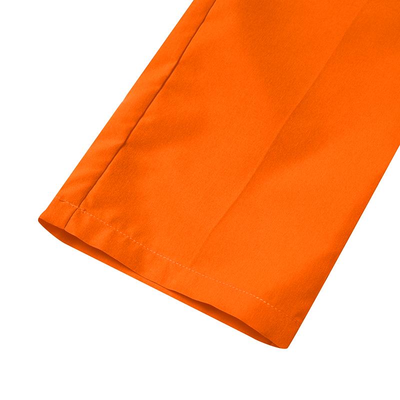 Damen Übergröße Rundhals Ausländisches Material Patchwork Taschen Lässige Einfarbige Oberteile Hosen