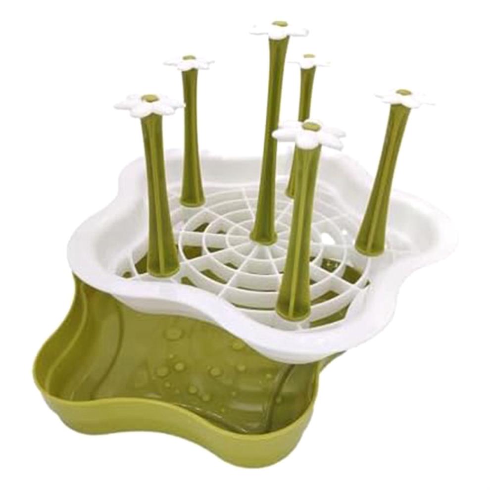 Countertop Cup Drain Rack, Kitchen Bottle Drying Ttray, Thermos Glass