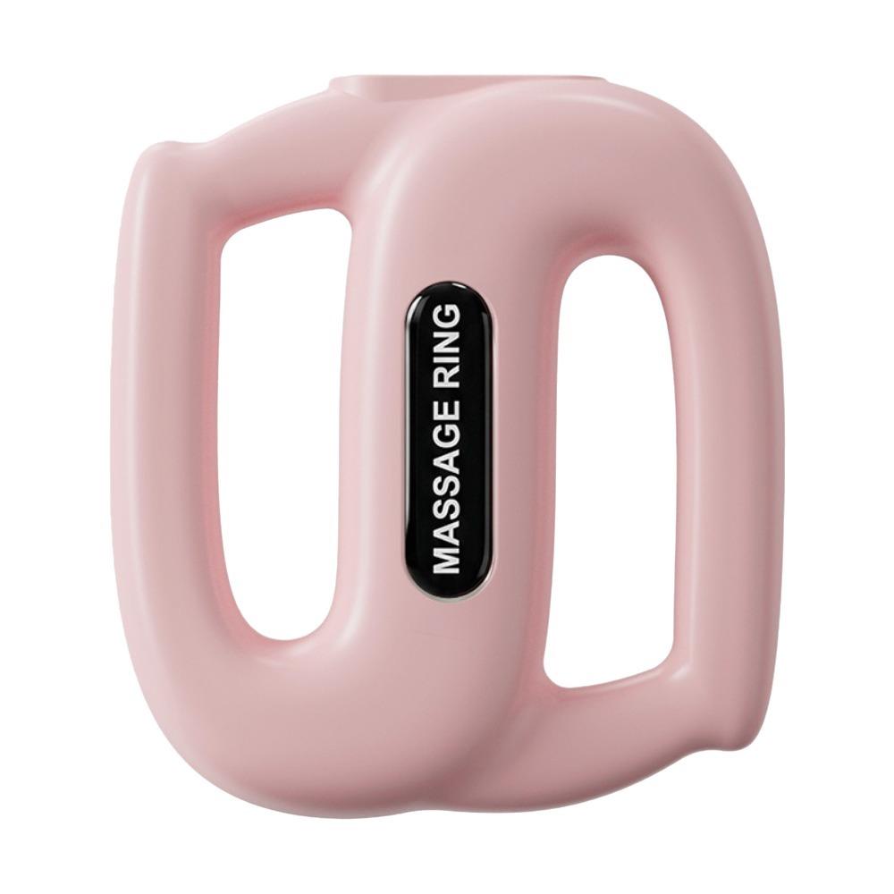 Multifunctional Fascia Massage Ring Vibration Muscle Handheld Massager Fitness розовый