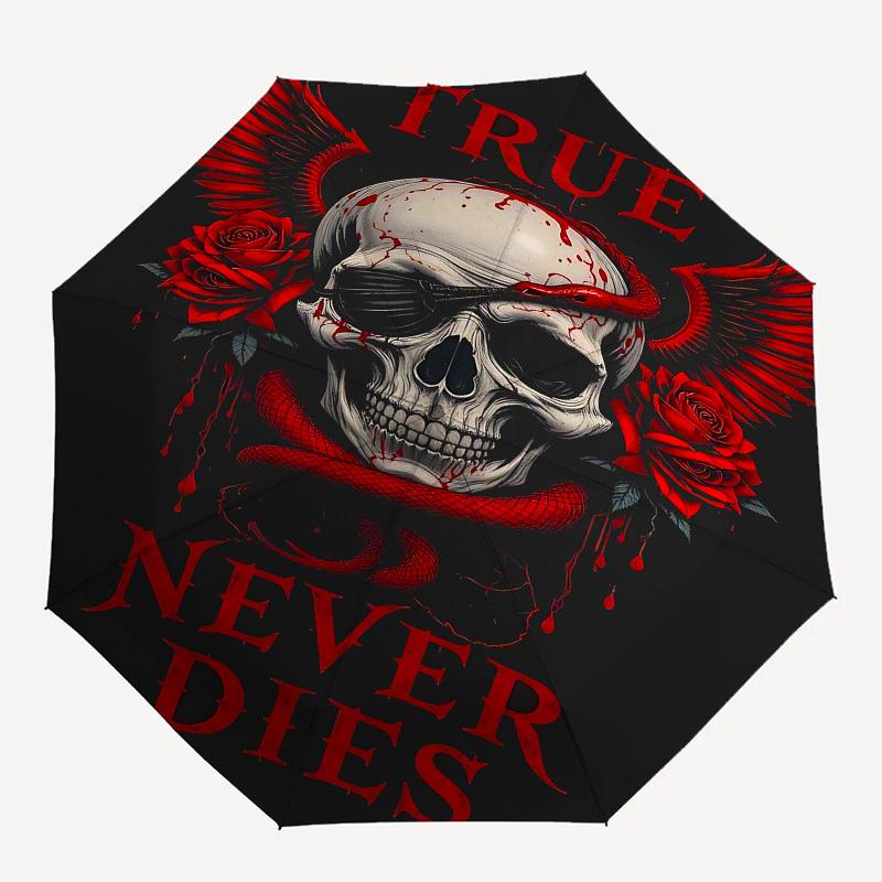 

1pc snake skullOpen/Close Umbrella-Windproof, Compact Travel Umbrella, Sturdy 8-Rib Shaft, Outdoor Accessory1191