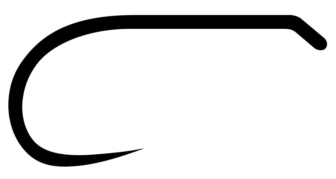 TIEMCO Fly Hook Q100 TMC113BLH Size 14 Matte Black