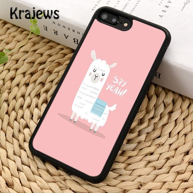 Krajews cute no drama llama lama Phone Case Cover For IPhone 18 17 Air 16 15 14 plus 11 12 13 pro max coque Shell Fundas