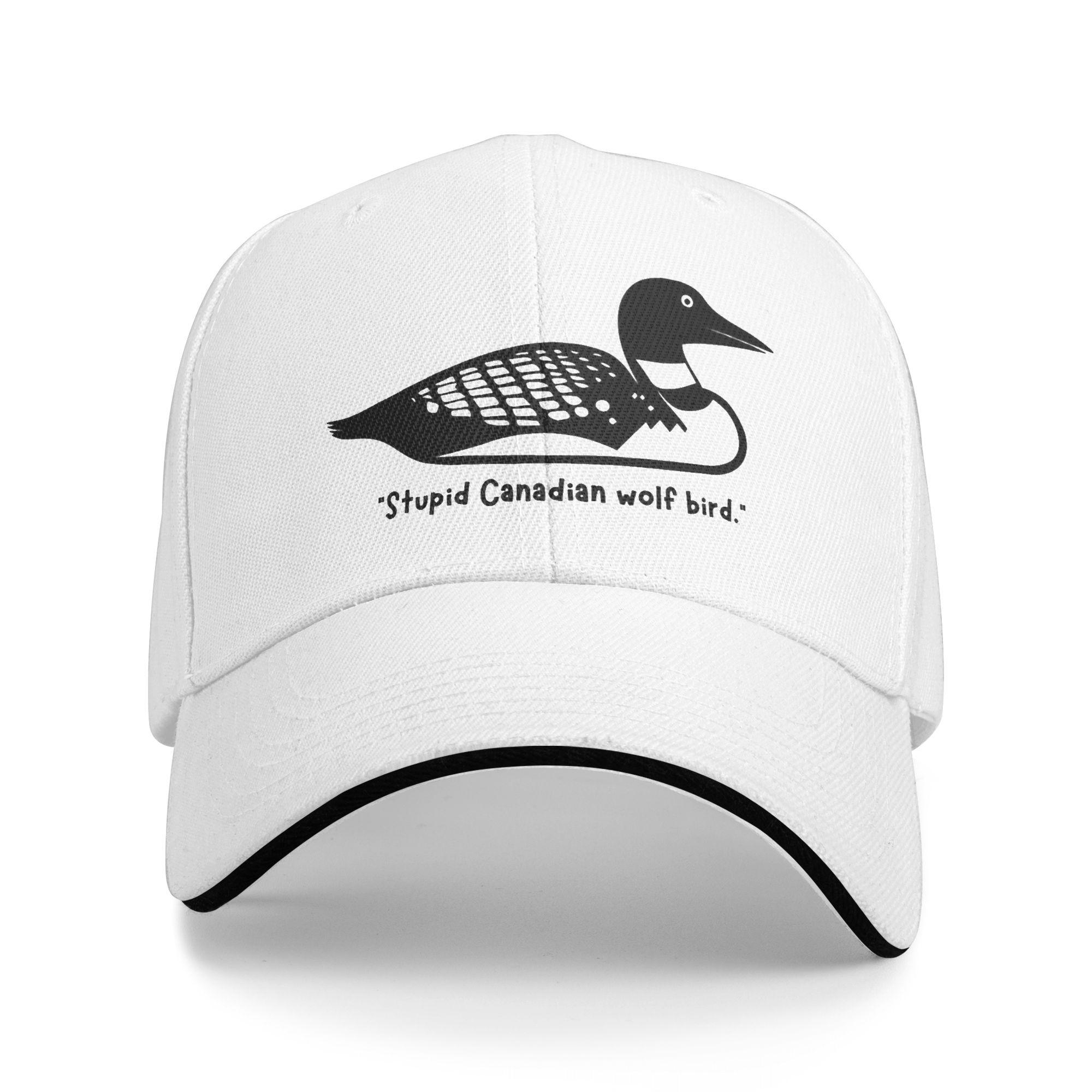 

Heated Rivalry Stupid Canadian Wolf Bird Baseball Caps Accessories Retro Sun Caps For Unisex Travel Headewear Adjustable One Size