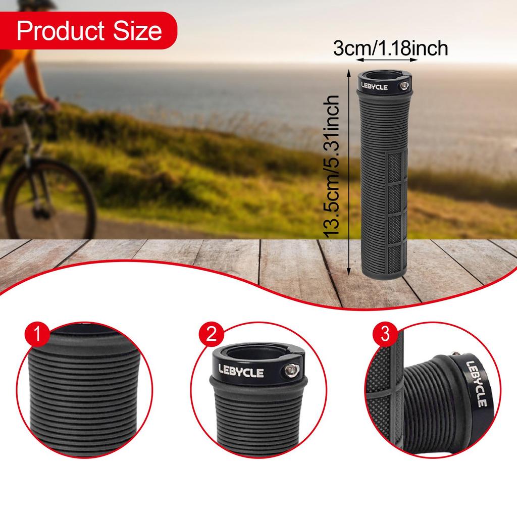 2x Bike Handlebar Grips Easy Installation Protector Lightweight Accessories for Riding Sports Mountain Road Bikes Outdoor