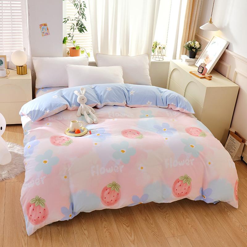 

Пододеяльник из чистого хлопка с реактивной печатью 200x230, Цветочный плед, Удобный и дышащий, Размер для двуспальной кровати 2pc pillowcase48x74