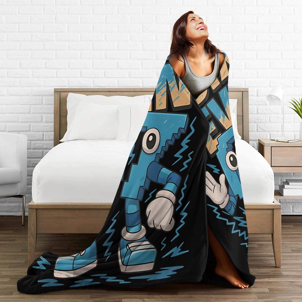 Kids Meme 67 Six Seven 6 7 Italian Brainrot Blanket Flannel Funny Warm Throw Blanket for Bedding Lounge Autumn/Winter,