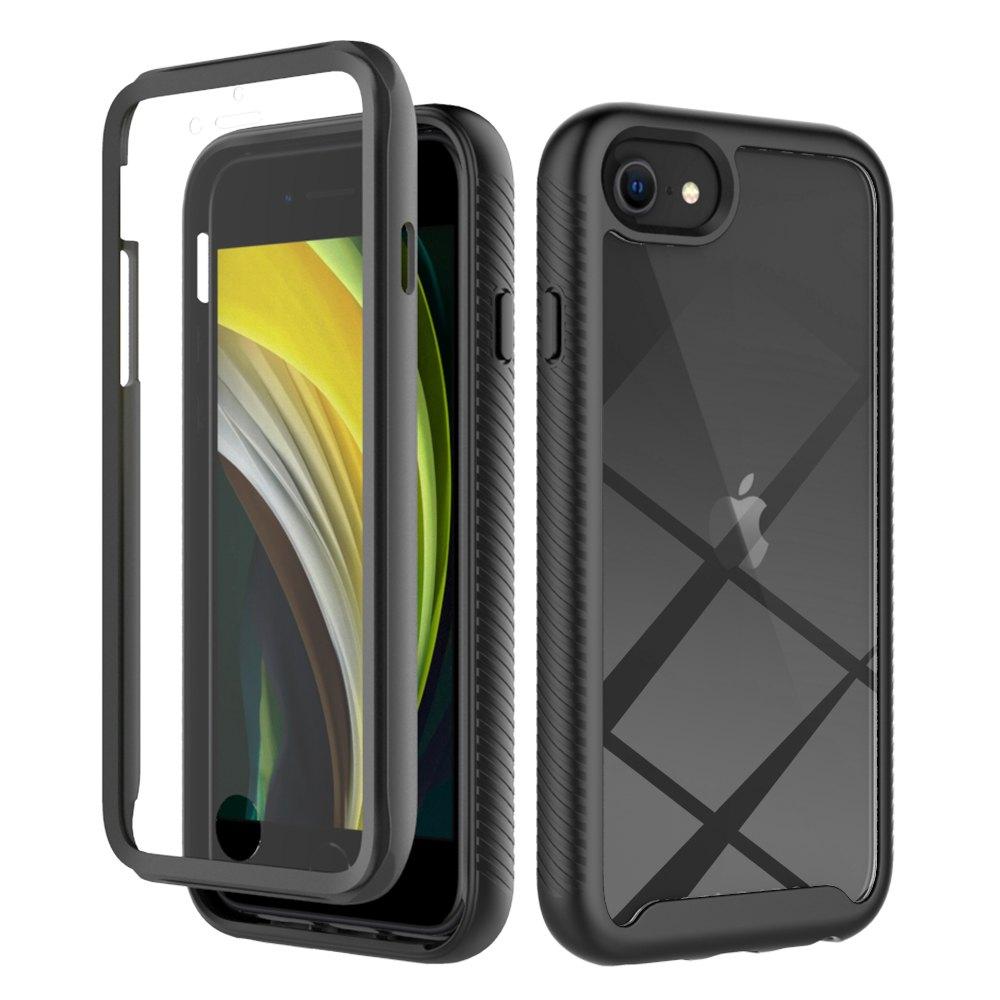 Für iPhone SE2 Stoßfeste Klare PC-Hülle Displayschutz TPU-Stoßfängerabdeckung für iPhone SE 3, iPhone 7/8 Hülle
