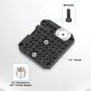 Aluminum Alloy Multi Hole Plate With 1/4 And 3/8 Inch Quick Assembly Board Mounting Holes For Camera Accessories