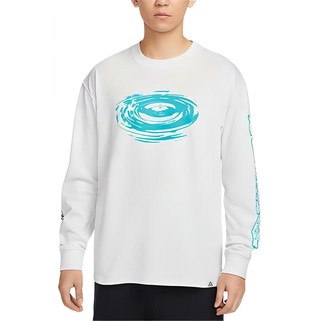 Nike T Shirts Men's White Crew Neck Moderate FV3487-121