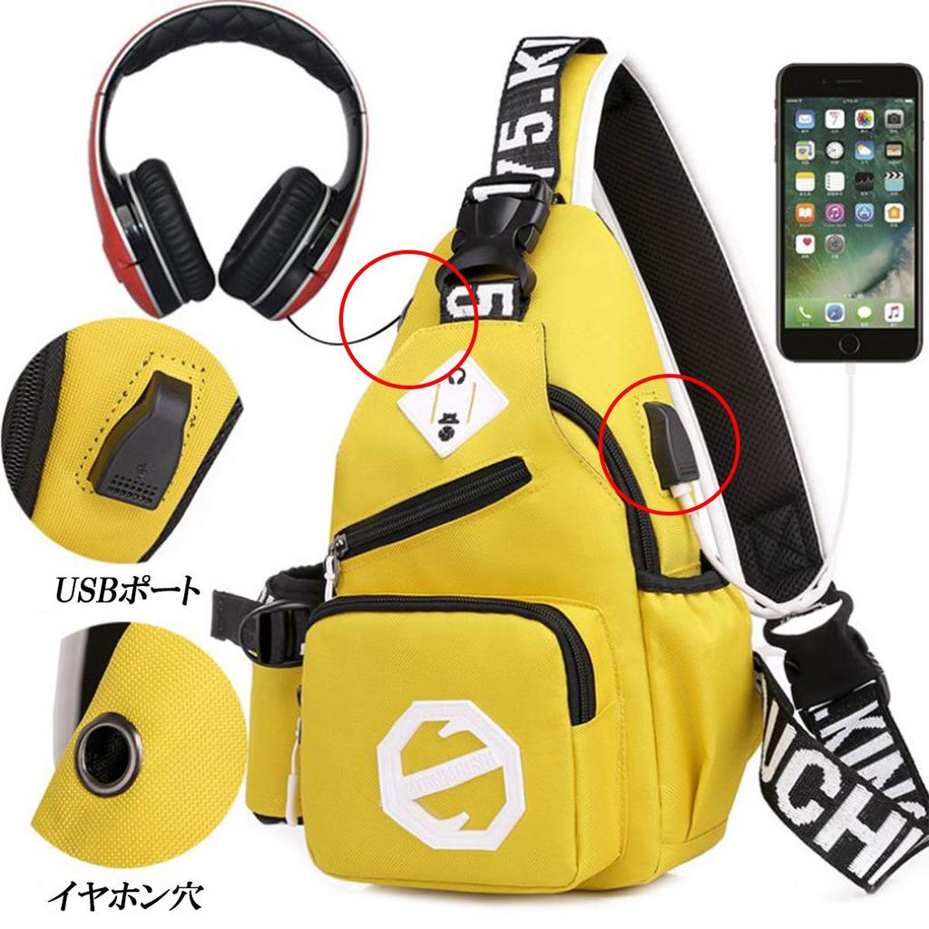 Honesty Mouth One-Shoulder Bag, Crossbody Bag, Multi-Function Backpack (11: Black (USB Included))