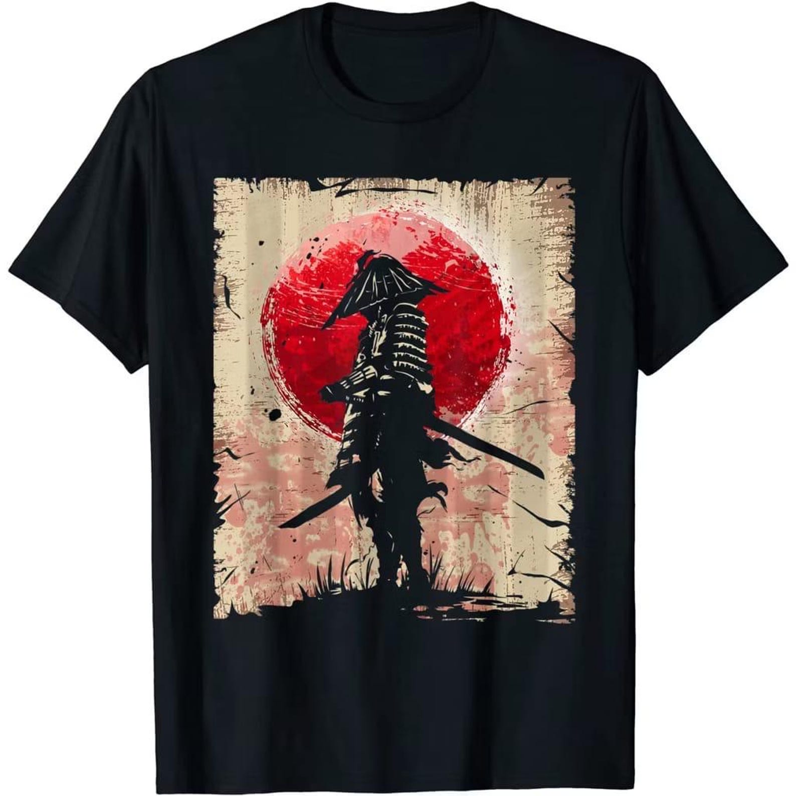 Vintage 80s Samurai Shirt – Rising Sun Japanese Warrior Tee S-5XL XL