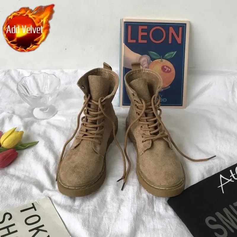 Booties New In Women's Ankle Boots Autumn Flat Female Short Shoes Spring 2025 Comfortable and Elegant Fashion Sale Winter Rock