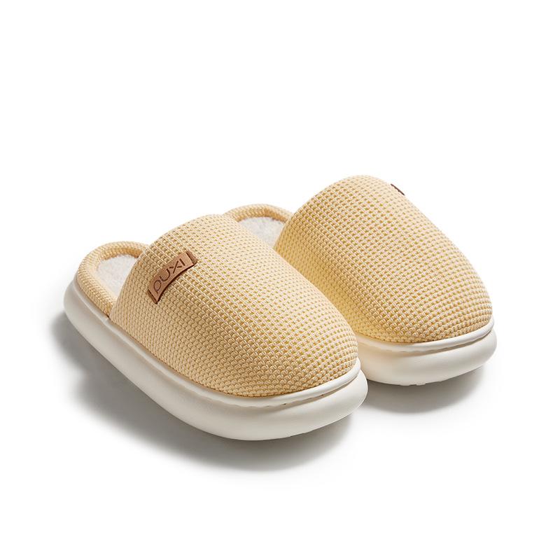 Park Seo-yun Baumwollfleece-gefütterte Winterhausschuhe - Unisex, Warm, Dicksohlig, Bequem für Zuhause