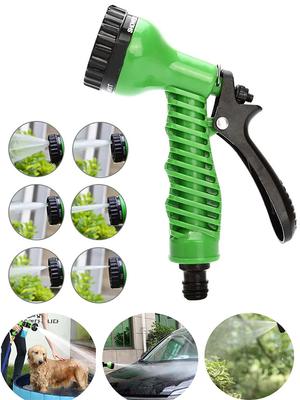 Washing Hose Spray Nozzle–7 Mode Jet Wash Sprinkler Water Gun ,Muiltifunction Hose Pipe Sprayer for Pets, Car Washing, Gardening, Lawn