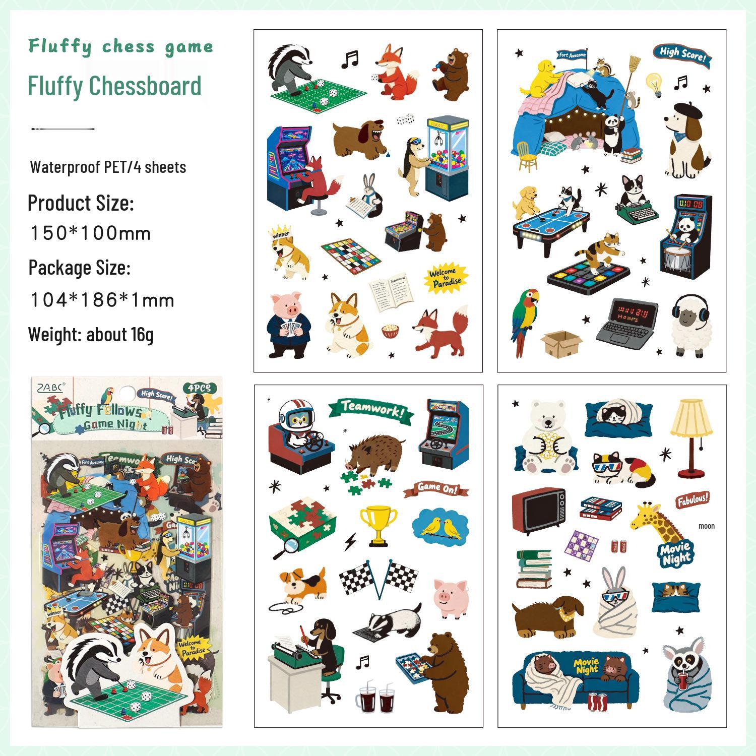 Yue Zhen Cute Paw Friends Stickers: Children s Journal and Craft Stickers