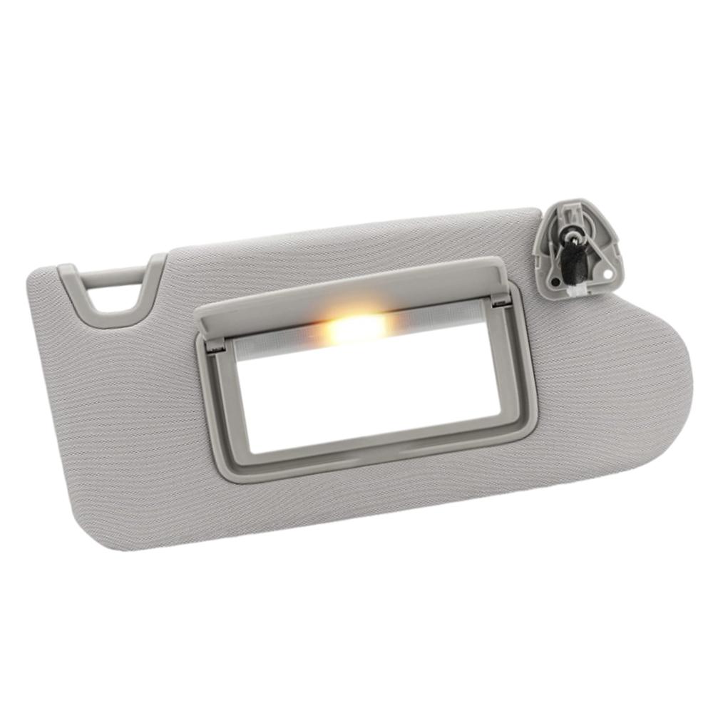 Car Interior Sun Visor With Mirror and Light Grey Beige Sun Shade for Nissan Altima 2013 2014 2015 2016 2017 2018 96401-3TA2A
