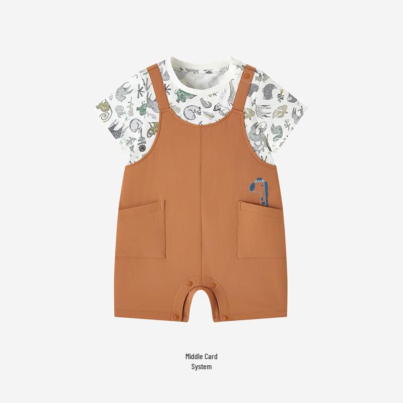 YEEHOO Baby Boy Summer Short-Sleeve Jumpsuit