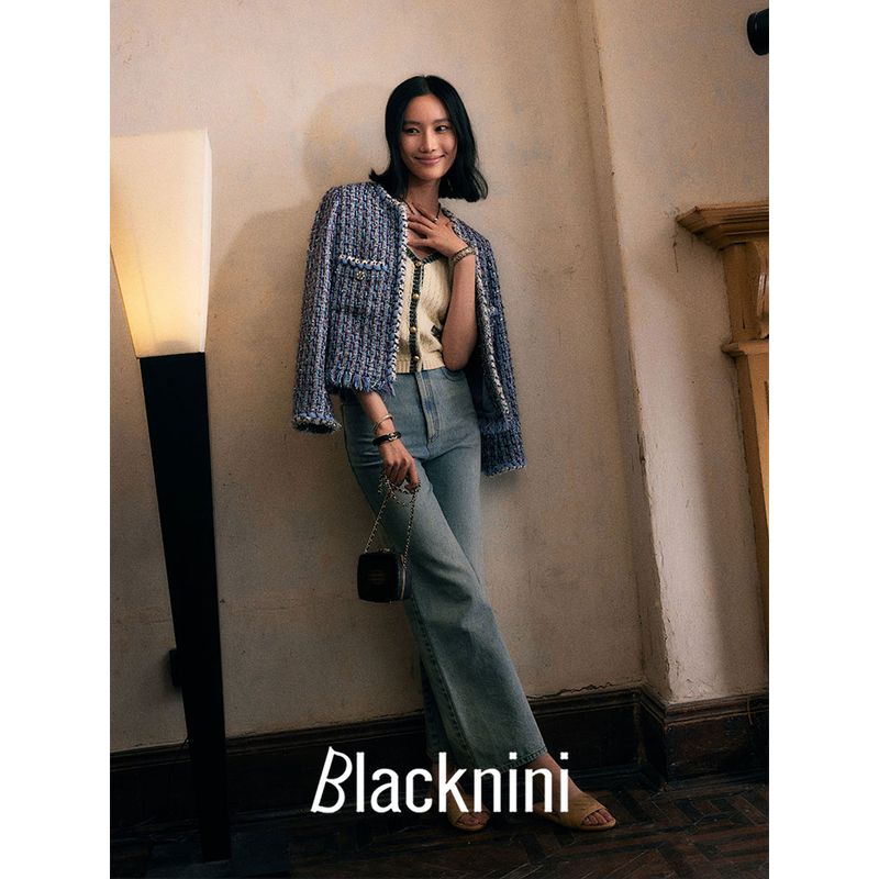 Blacknini Fabric Handmade Brushed Tweed Outwear