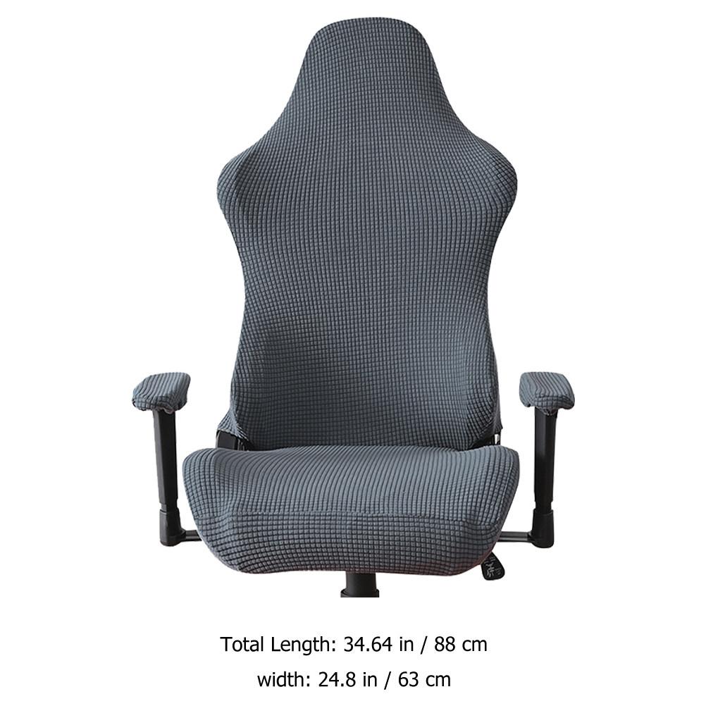 

Computer Chair Slipcover Gaming Room Slipcovers for Seat Game Accessories Washable темно серый