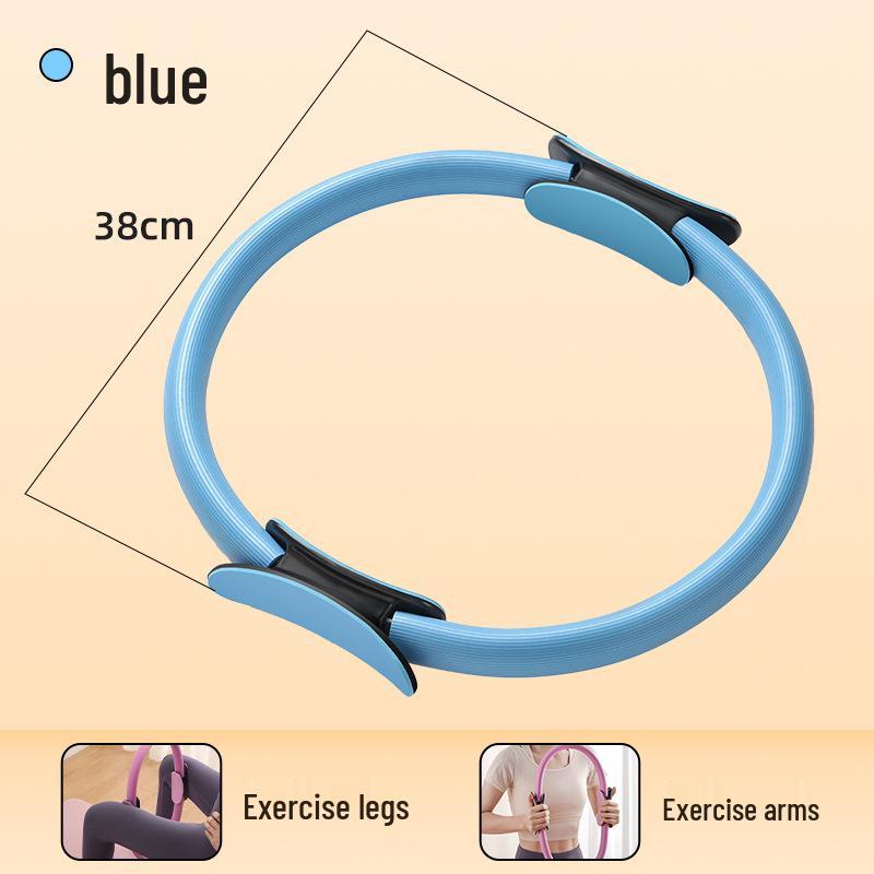 

Pilates Magic Circle: Yoga Resistance Ring for Beginners, Ideal for Back and Leg Fitness синий